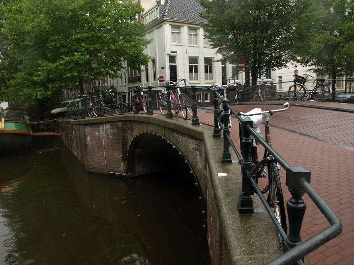 Bikes and a Canal Bridge Bikes and a Canal Bridge